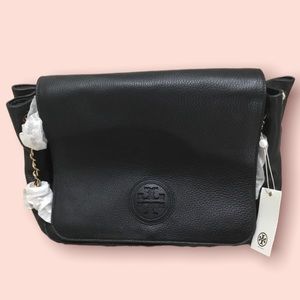 Tory Burch Marion Flap Shoulder Bag (Black)